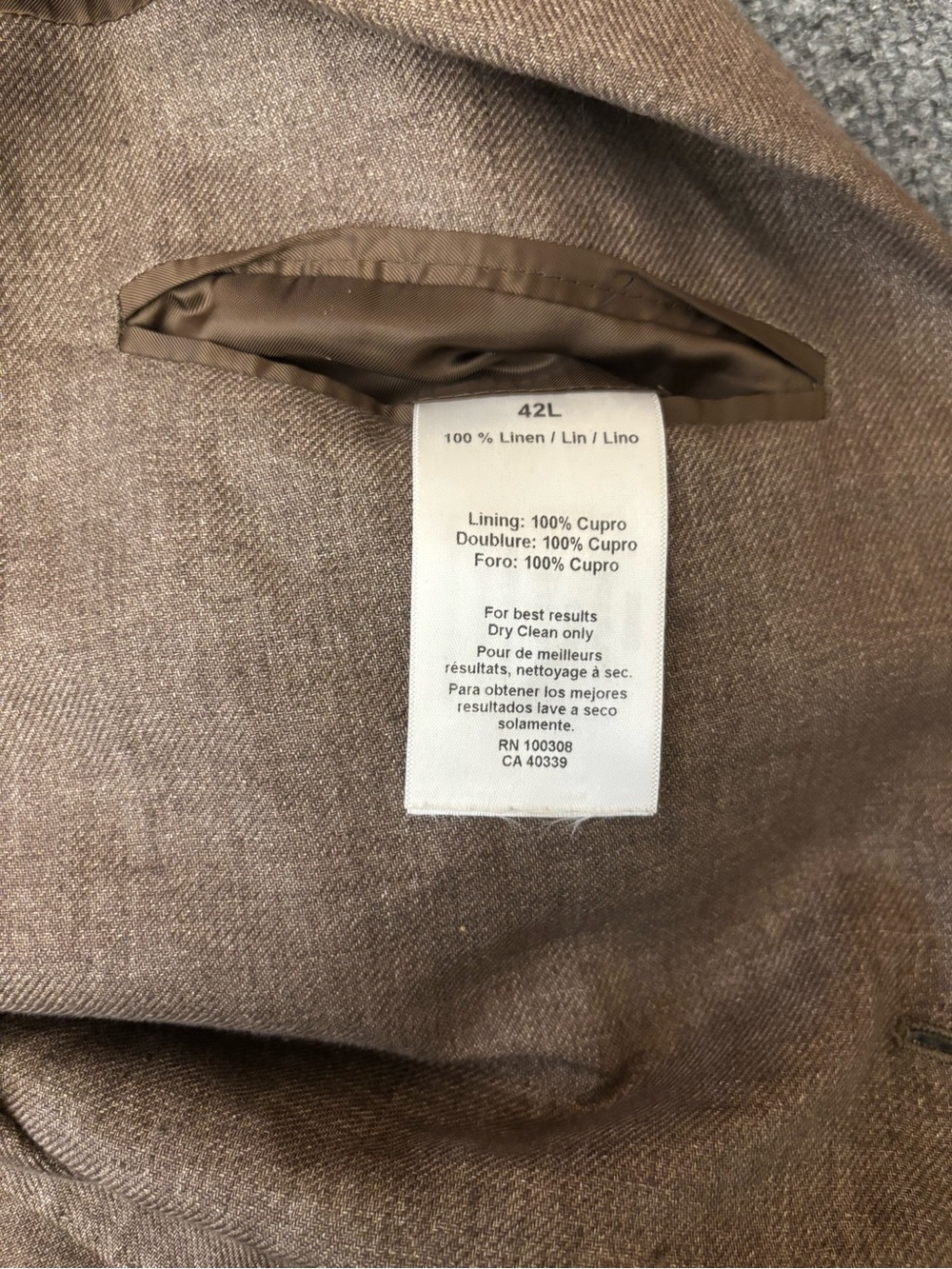 Peter Millar Crown Crafted Men’s Size 42L  100% Linen Blazer MS23XJ09 Preppy - Picture 7 of 12